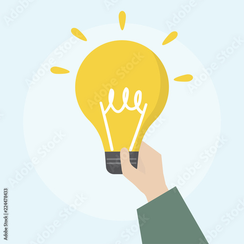 Illustration of light bulb icon