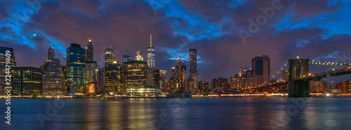 New York night cityscape © adisak