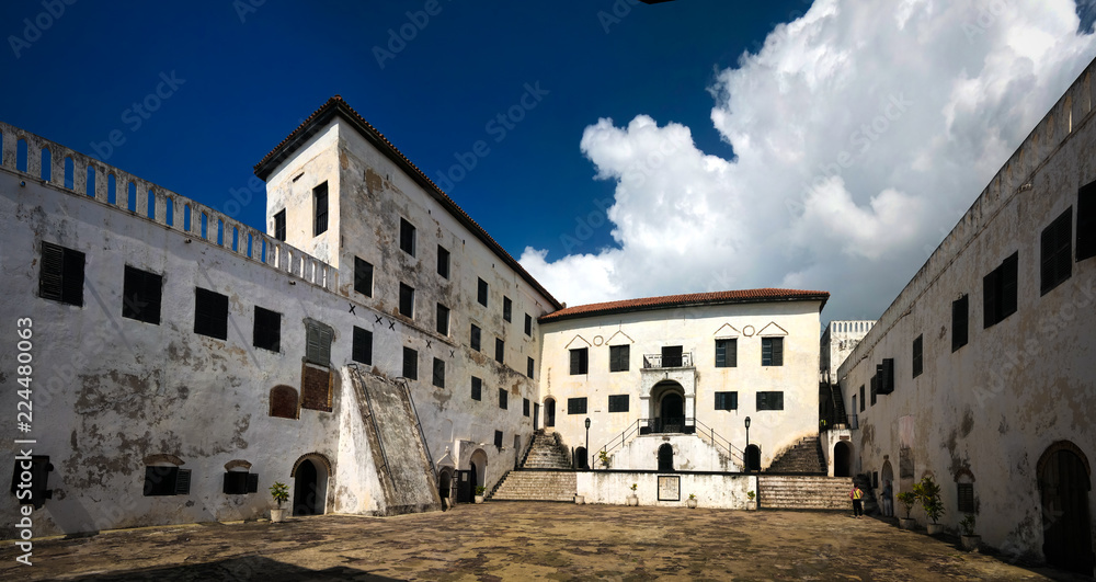 Interior view to Elmina castle and fortress, Ghana