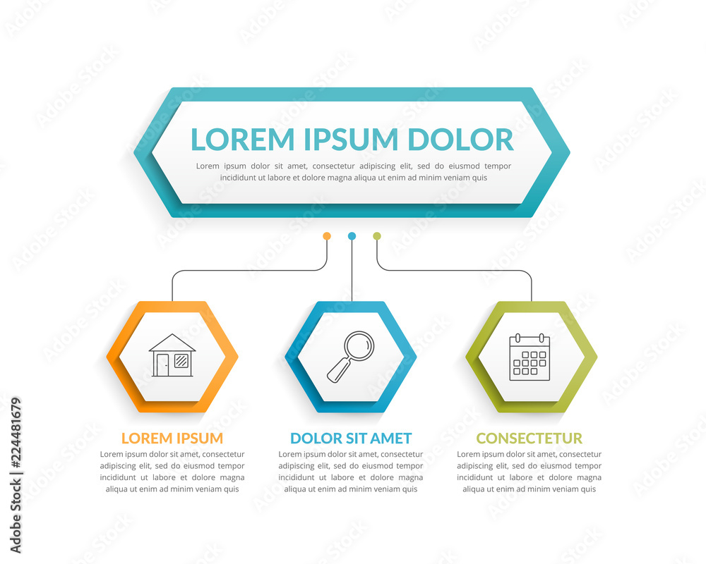 Infographic Template with 3 Steps Infographic Template with 3 Steps