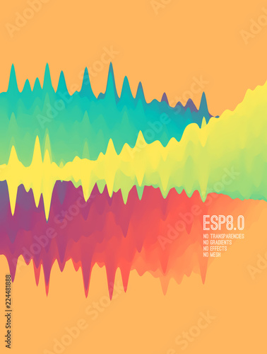 Abstract wavy background with dynamic effect. Vector illustration. Can be used for advertising, marketing, presentation.