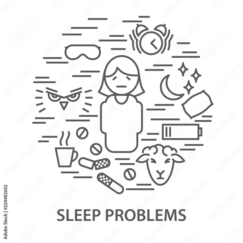 Obraz premium Banners for sleep problems