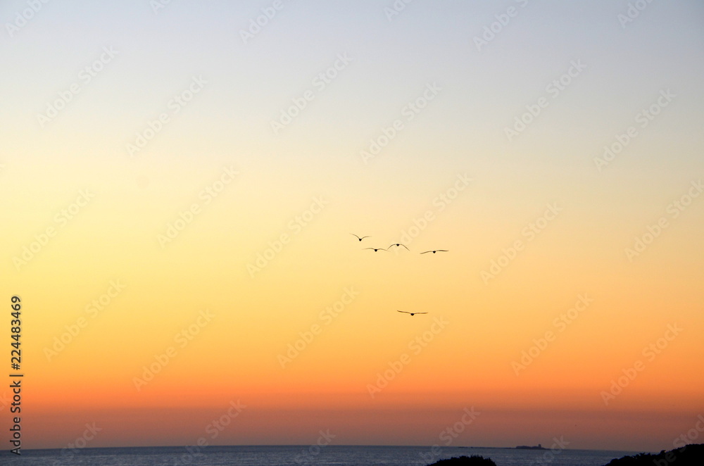 Sunset in Coves of Roche, Conil de la Frontera, Cadiz Sunset in Coves of Roche, Conil de la Frontera, Cadiz