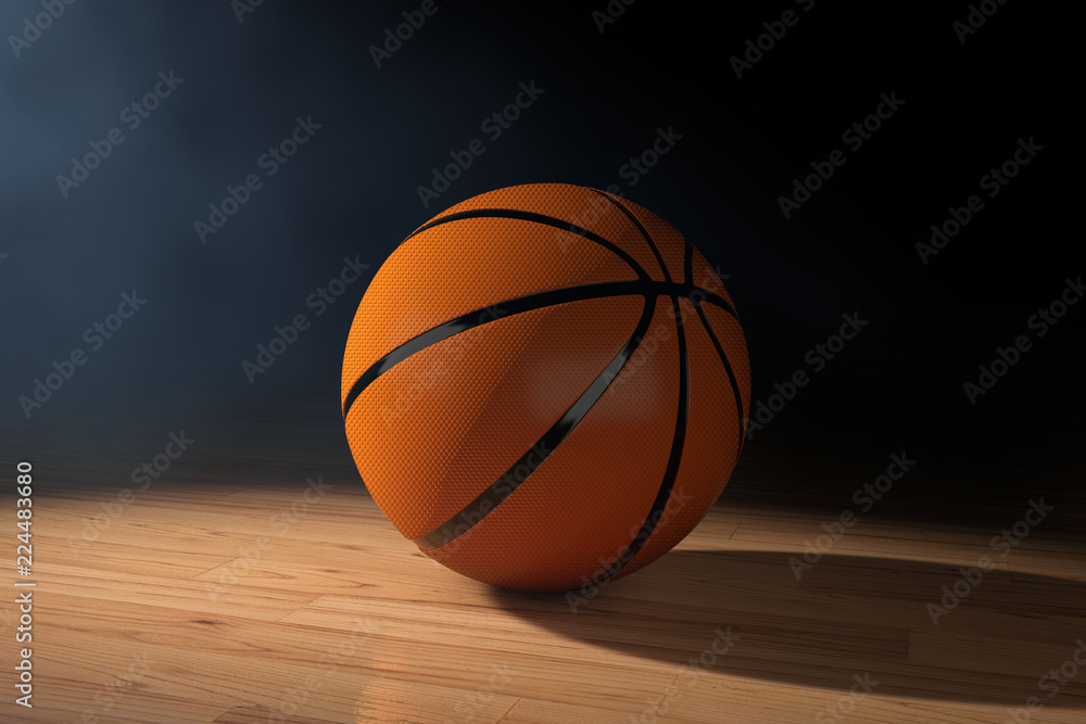 Orange Basketball Ball. 3d Rendering Orange Basketball Ball. 3d Rendering