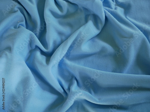 abstract blue silk fabric background,smooth elegant silk fabric background