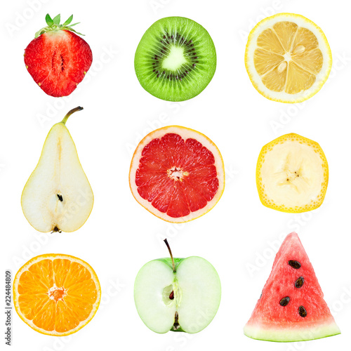 Collection fruit slices