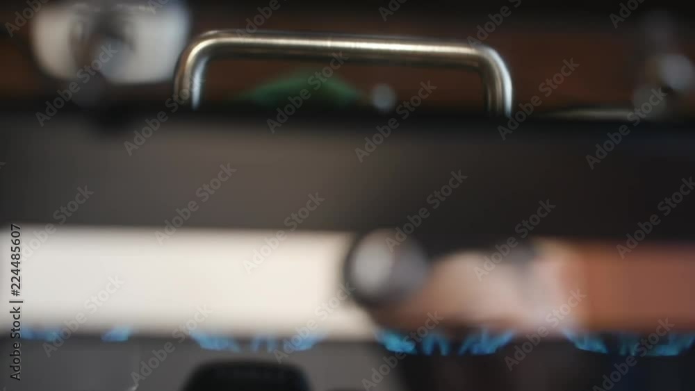 Launch of special equipment for roasting coffee beans. Fire close up. Launch of special equipment for roasting coffee beans. Fire close up.