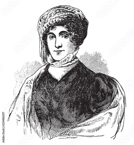 Dolley Madison, vintage illustration