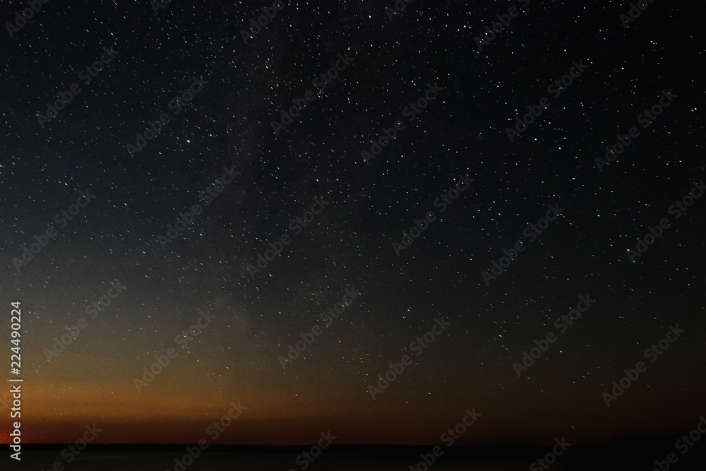 Starry sky, night time, Belarus, summer. Starry sky, night time, Belarus, summer.