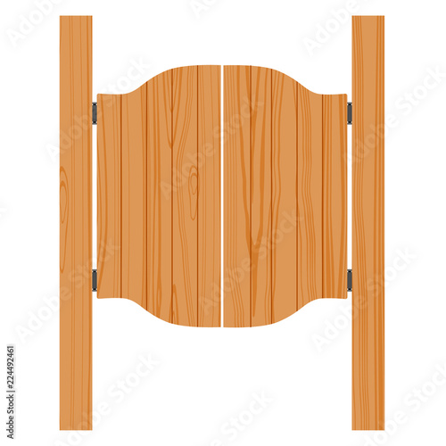 Saloon doors vector