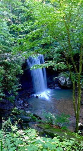 waterfall in deep forest