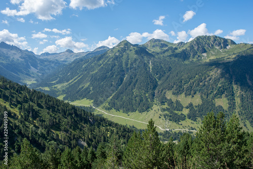 Mountains in the Bonaigua in the Valley of Aran, Pyrenees