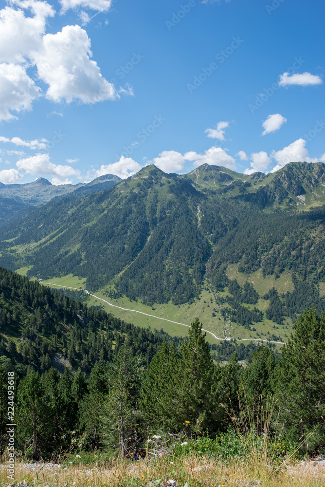 Obraz premium Mountains in the Bonaigua in the Valley of Aran, Pyrenees