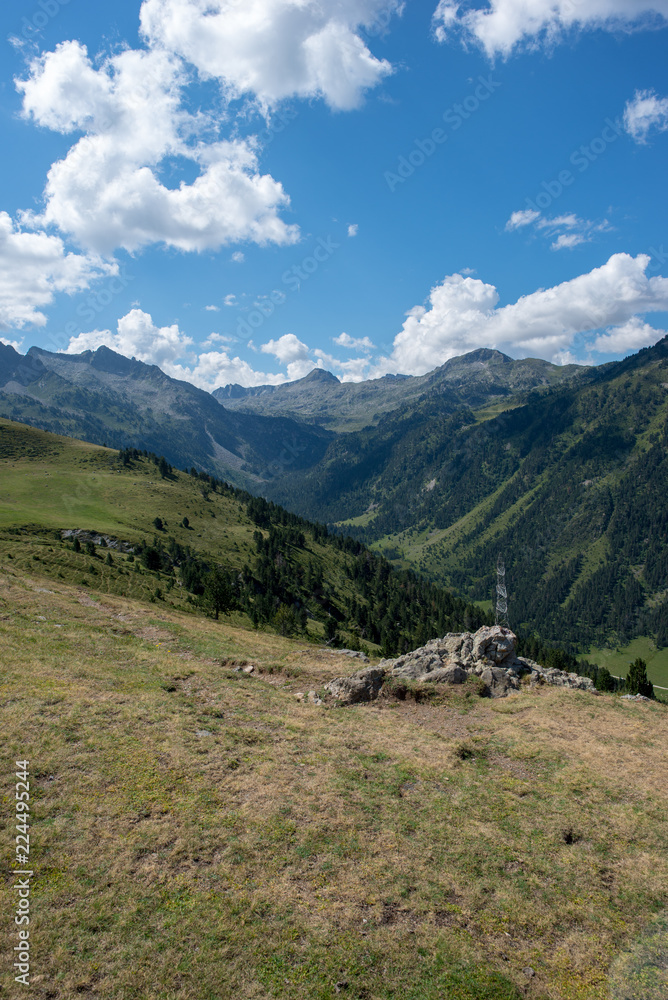 Mountains in the Bonaigua in the Valley of Aran, Pyrenees