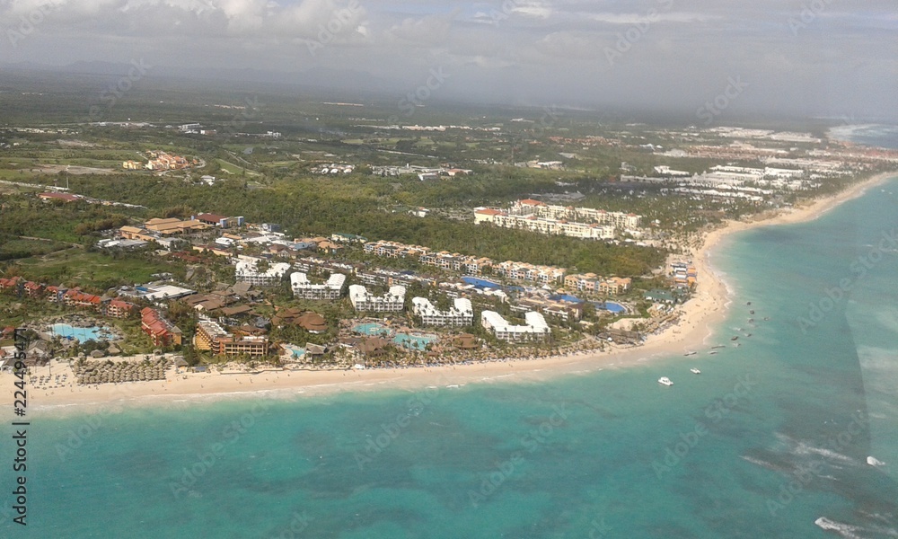 Dominican view from helicopter 