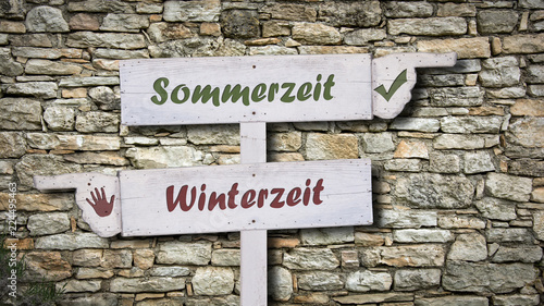 Schild 378 - Sommerzeit