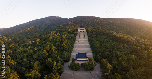 The Sun Yat-sen Mausoleum in Nanjing City in the Morning