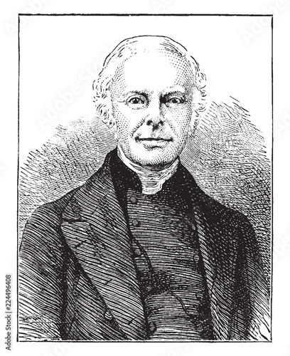 Reverend John Keble, vintage illustration