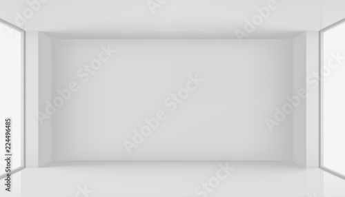 High resolution room with window. Graphic concept for your design