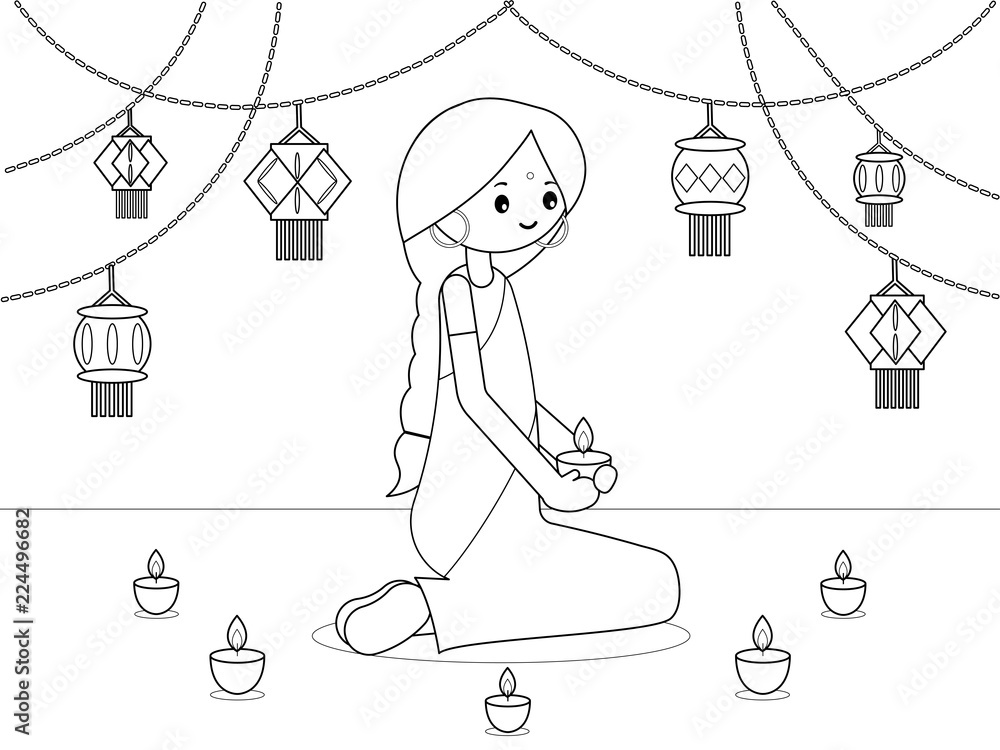Diwali Coloring Pages For Kids | Free Coloring Pages-saigonsouth.com.vn