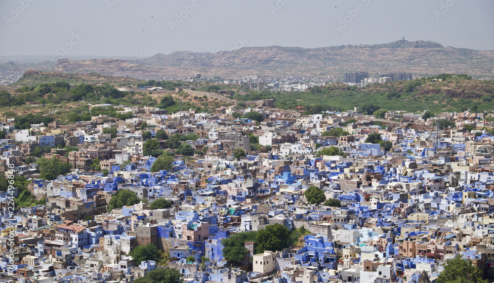 A city panorama of Jodhpur