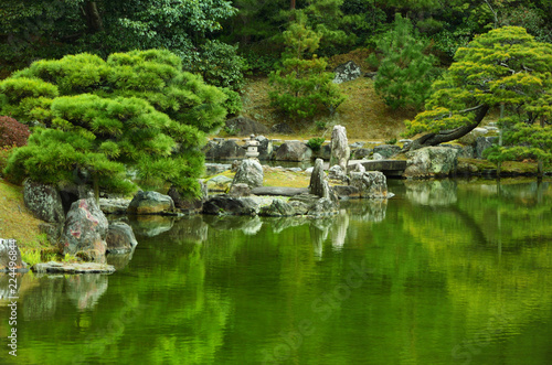 Japanese garden  Kyoto Japan.