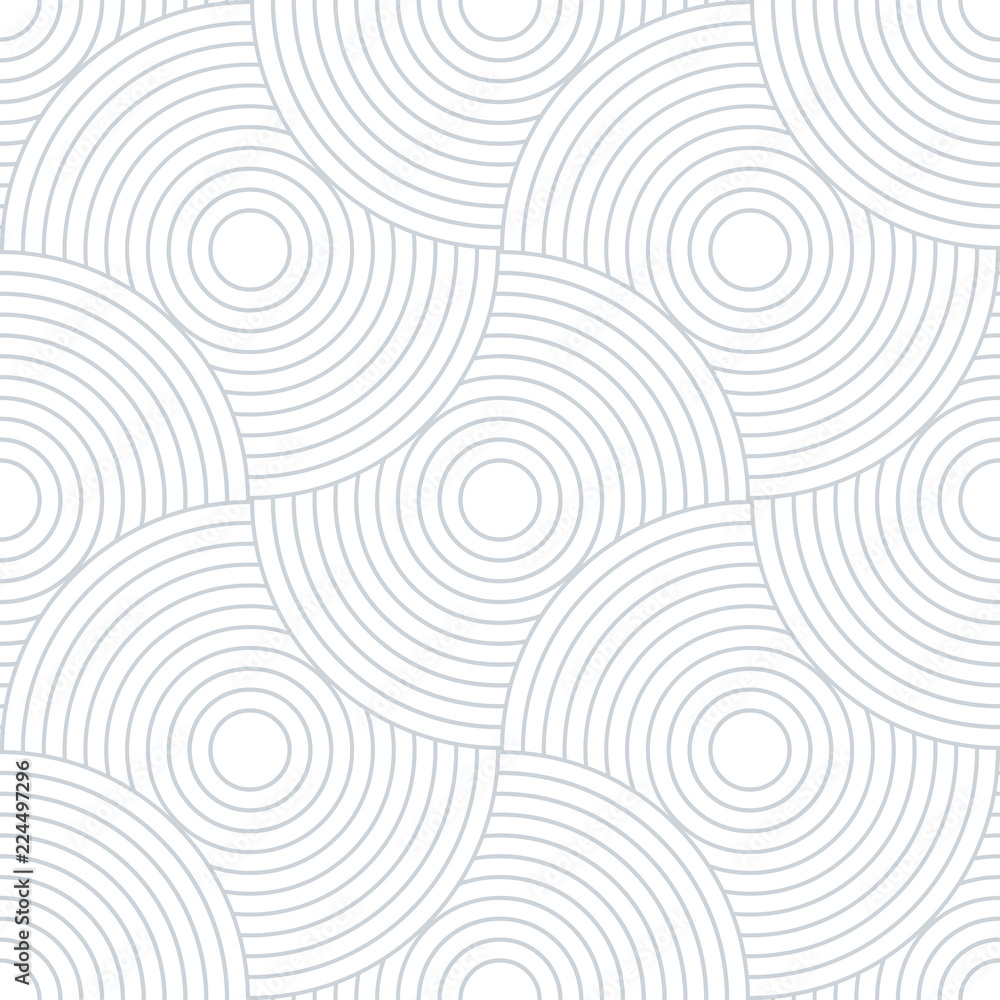 Abstract retro pattern of geometric shapes. Neutral  mosaic backdrop. Geometric wave of circles  background, vector