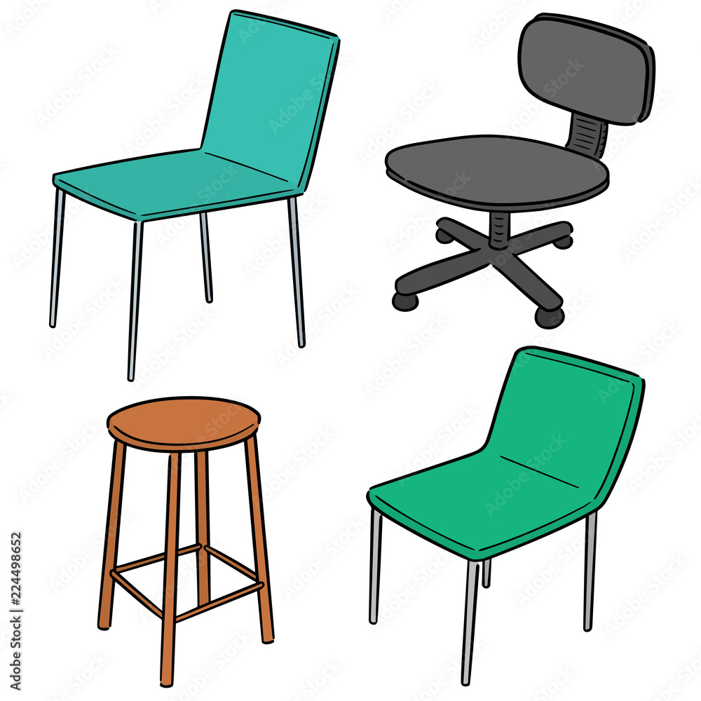 vector set of chair vector set of chair