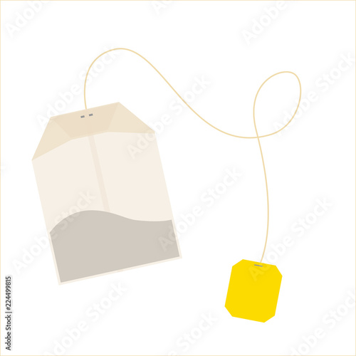 Teabag vector label