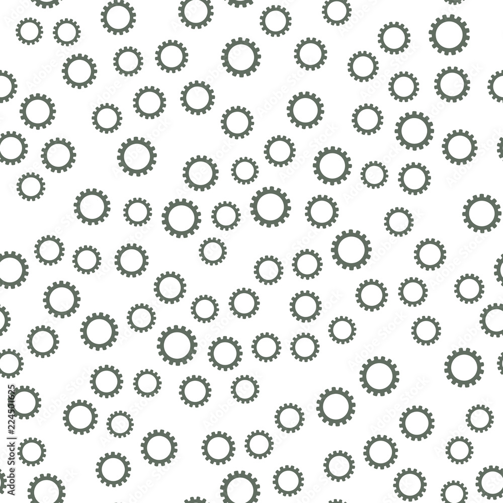 Gears mechanism concept background.  Industrial technology background. Seamless Vector texture EPS 10