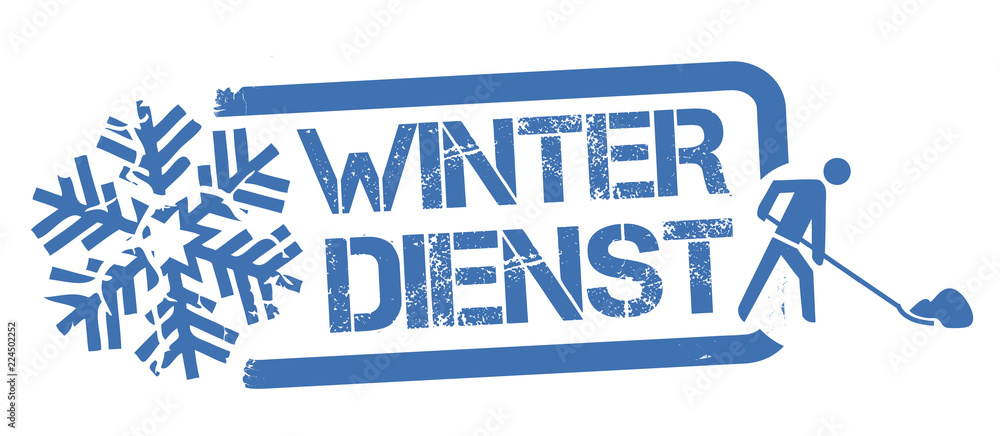 Fototapeta premium Stempel Winterdienst