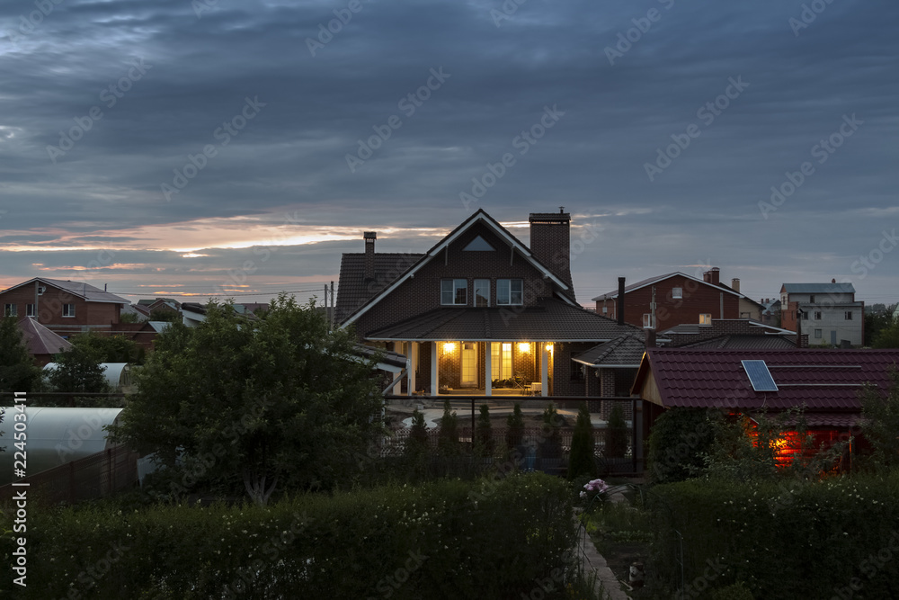 A quiet summer evening in the village.