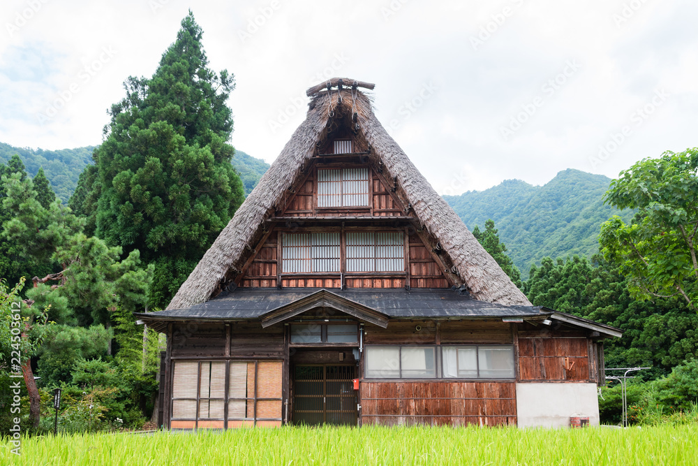 traditional Japanese village at shirakawago, Japan traditional Japanese village at shirakawago, Japan