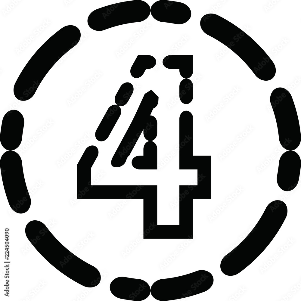 Black Irregular dot line style figure Black Irregular dot line style figure