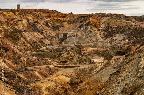 Parys Mountain copper mine, Anglesey, North Wales. photo