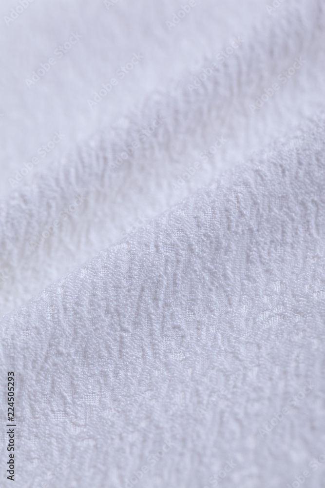 Obraz premium 白いジャガード素材のクローズアップ