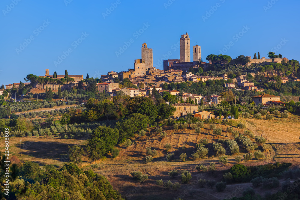 San Gimignano medieval town in Tuscany Italy