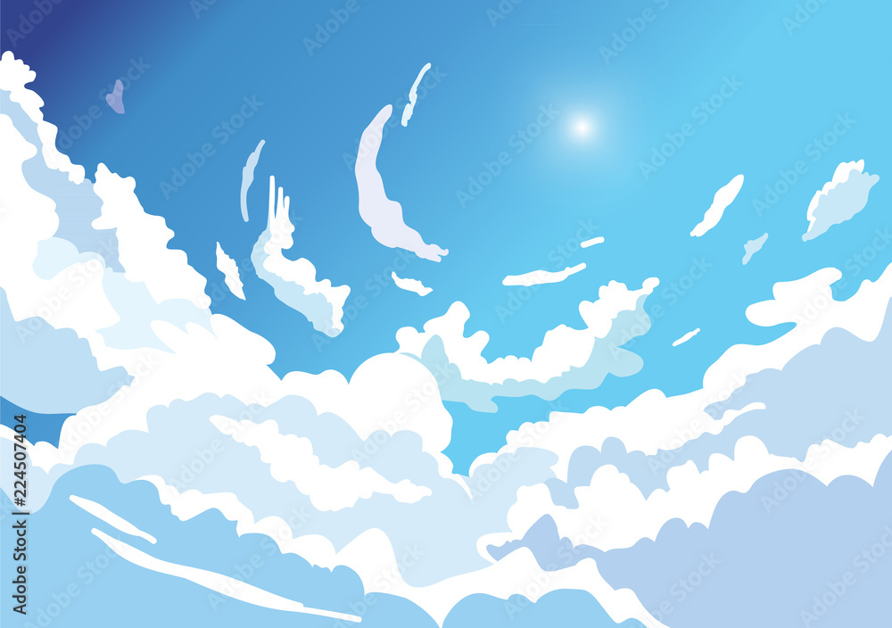 Beautiful sky background from clouds Beautiful sky background from clouds