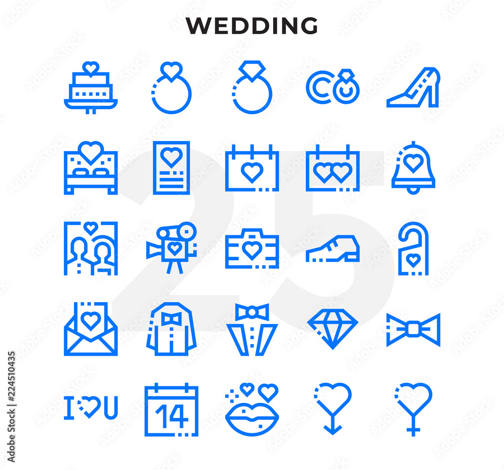 Dashed Outline Icons Pack for UI. Pixel perfect thin line vector icon set for web design and website application.