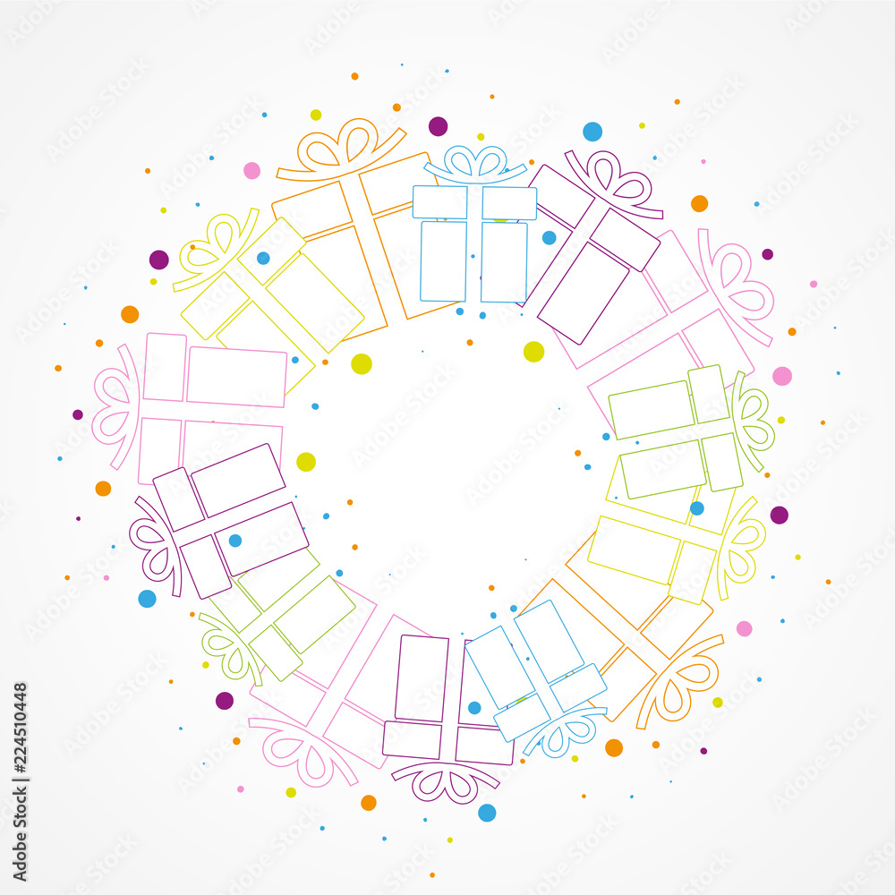 Obraz premium cadeau coloré
