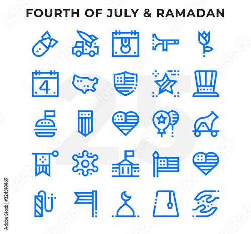 Dashed Outline Icons Pack for UI. Pixel perfect thin line vector icon set for web design and website application.