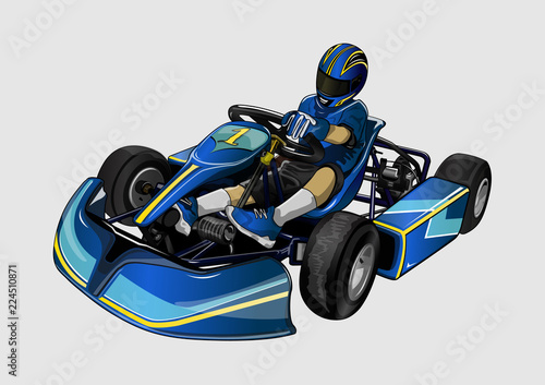high speed karting racing