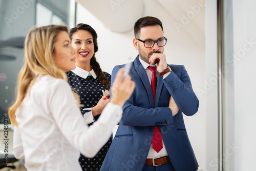 Business people at a presentation