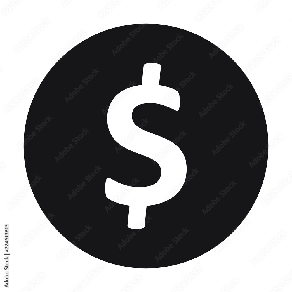 Dollar sign, dollar icon, dollar symbol, vector illustration Dollar sign, dollar icon, dollar symbol, vector illustration