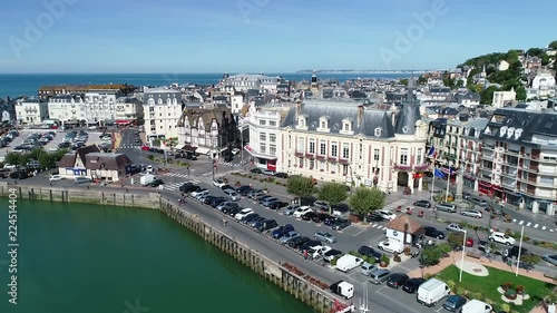 Aerial view of Trouville-sur-mer, Normandy