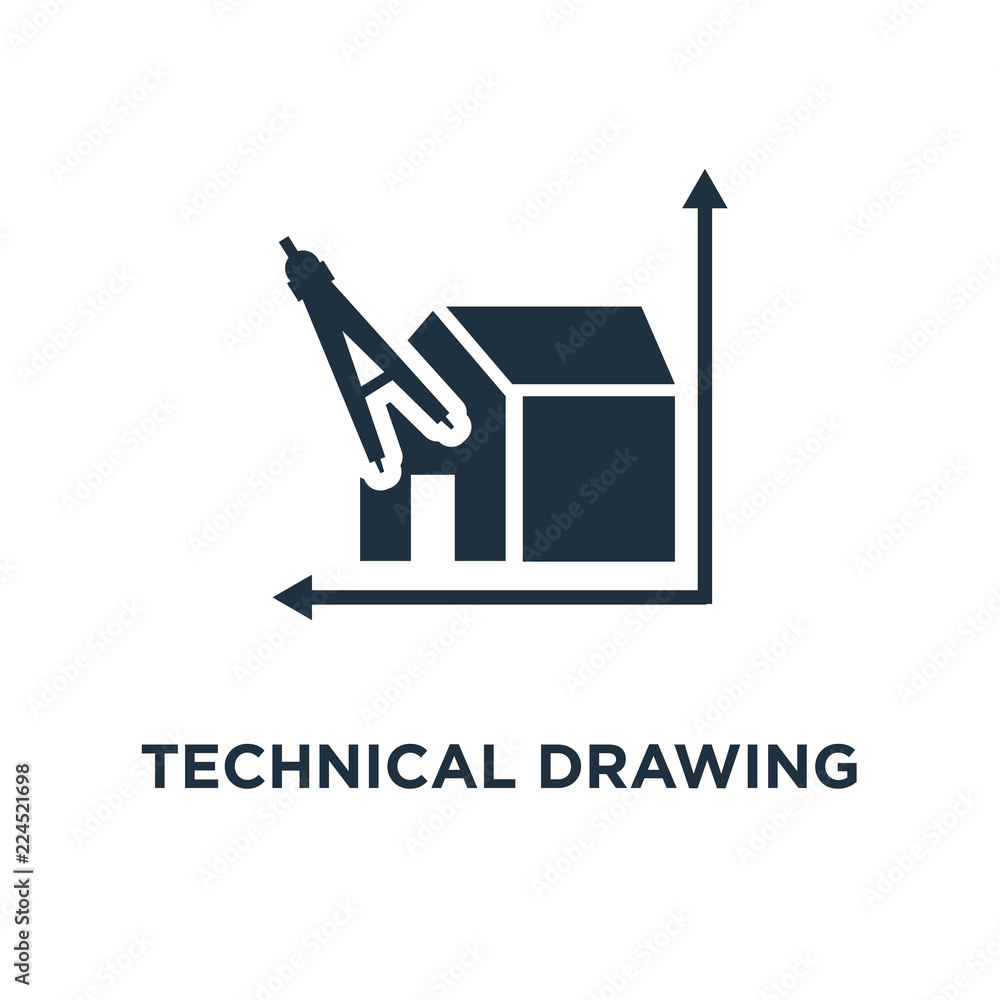 technical drawing icon Stock Vector Adobe Stock