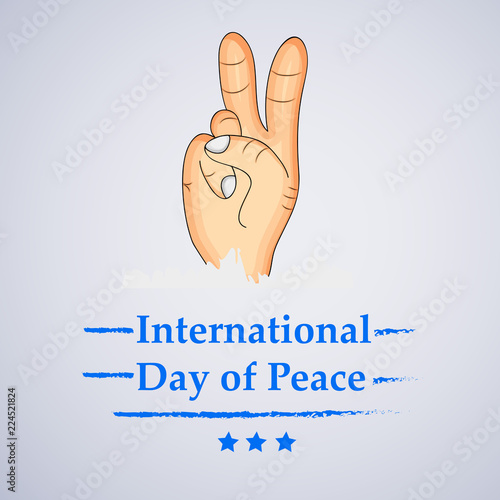 illustration of elements of World Peace Day Background