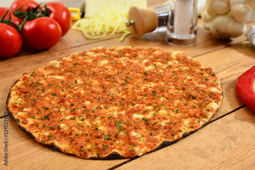 Lahmacun on the table