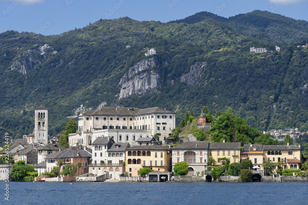 View of Orta and its lake