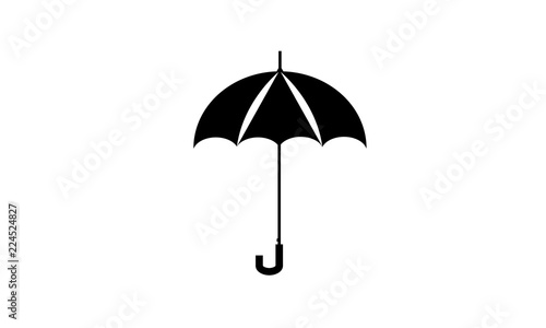 Umbrella object black vector shape raining bad weather protection